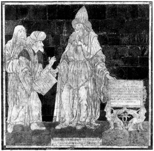 Гермес Трисмегитус из мозаики пола Сиенского собора